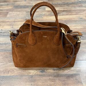 Coach Empire Carryall 40 Brown Soft Suede